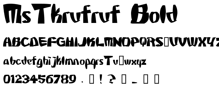 MStKrufruf Bold font